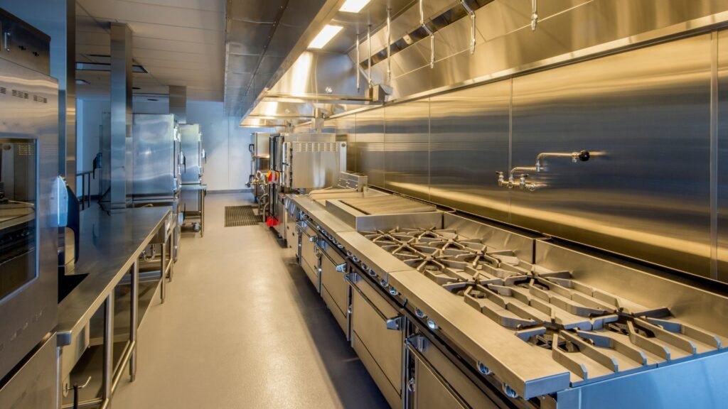 cleaning commercial kitchen